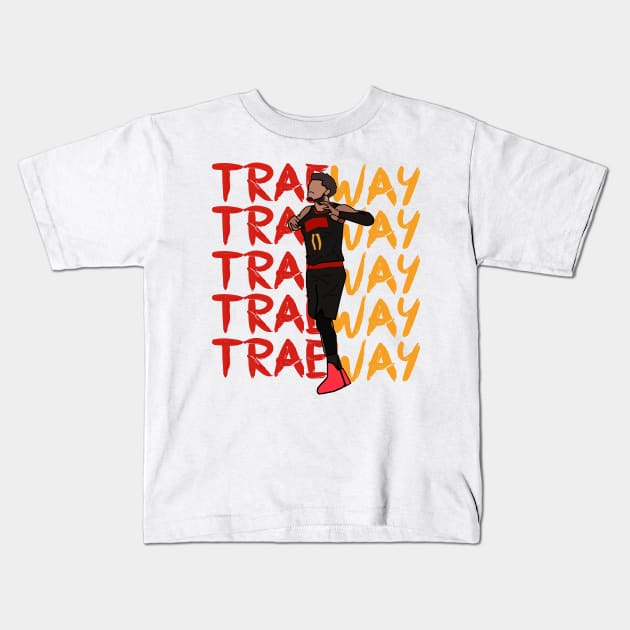 Trae Young 'TraeWay' Atlanta Hawks Kids T-Shirt by xavierjfong